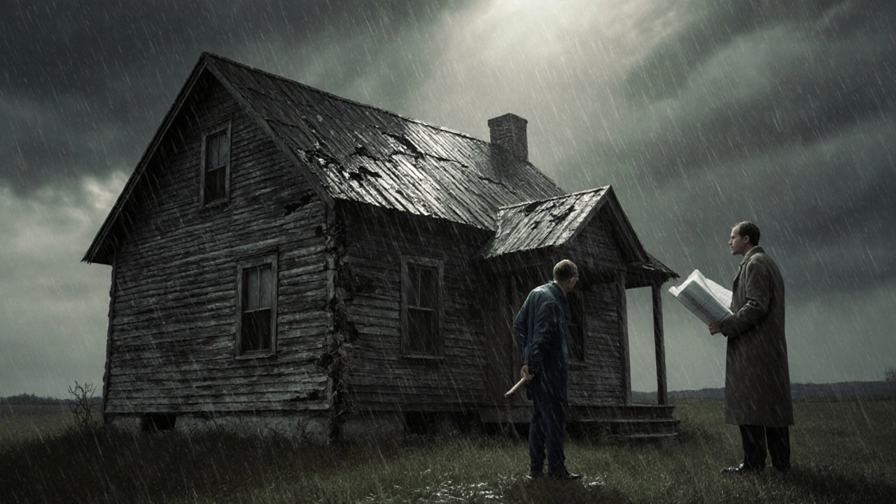 Дом с протекающей крышей — человек чинит крышу, а архитектор готов перестроить весь дом, символизируя разницу между поддержкой и лечением.