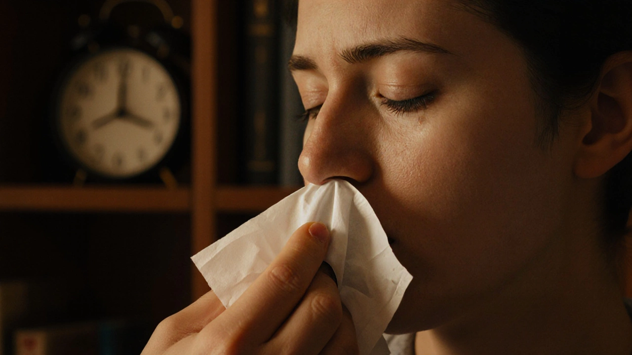 Рука психолога кладёт салфетку рядом с плачущим человеком, тёплый свет, фокус на эмоции, лицо не видно.