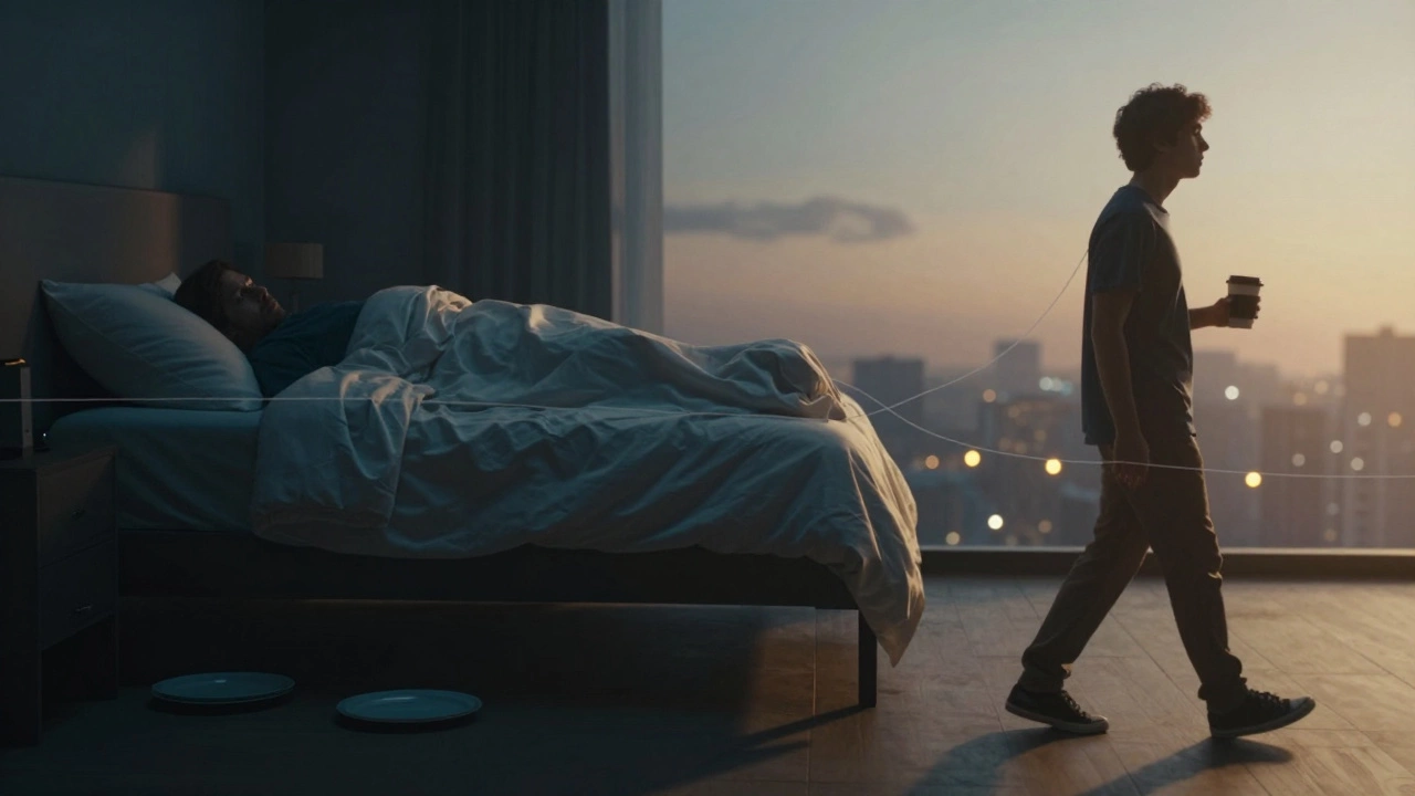 Два состояния одного человека: тяжелая депрессия слева, начало восстановления справа.